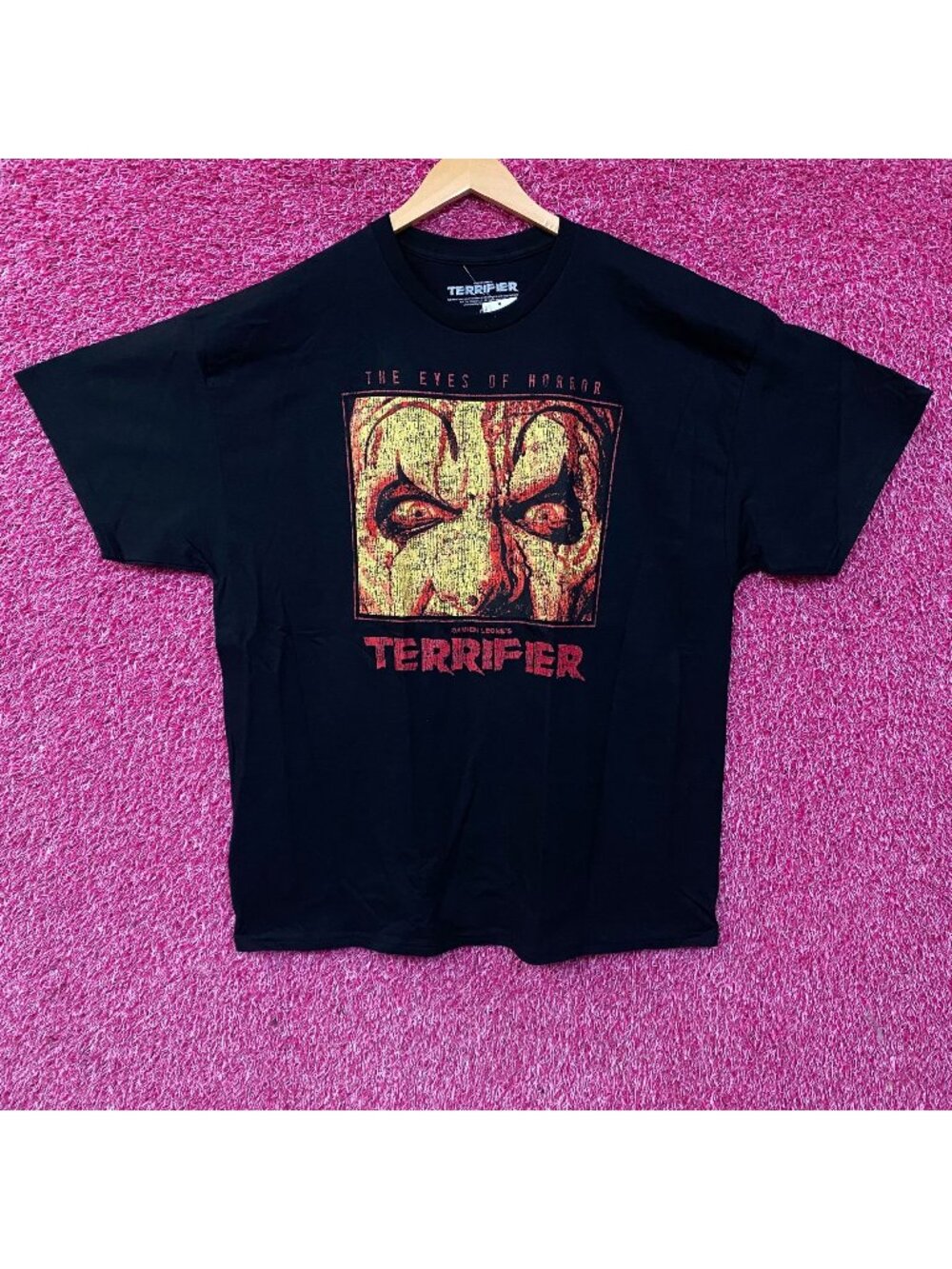 Terrifier "Eyes of Horror" Art The Clown Horror Graphic T-Shirt 2XL